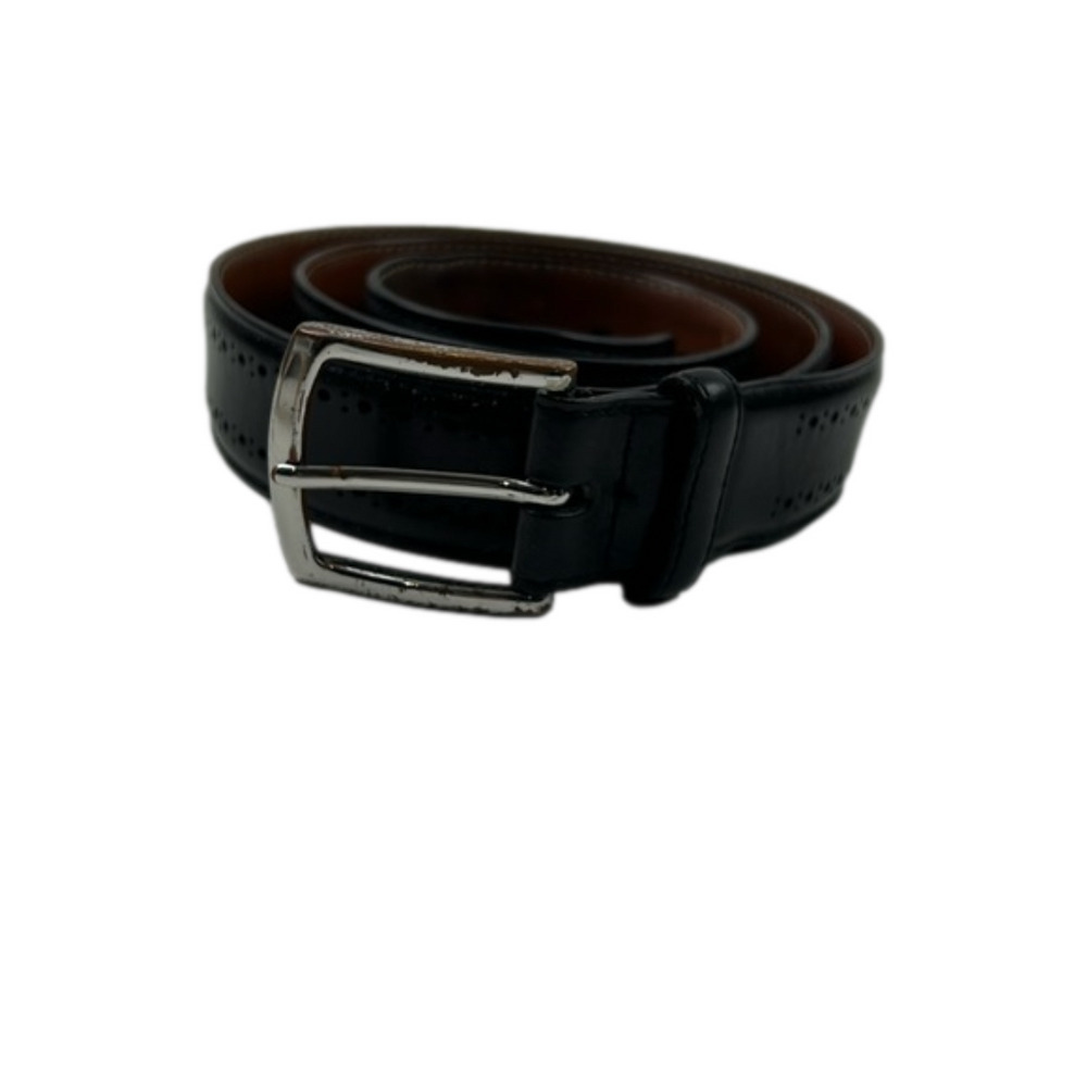 Allen Edmunds Black Leather Belt size 36